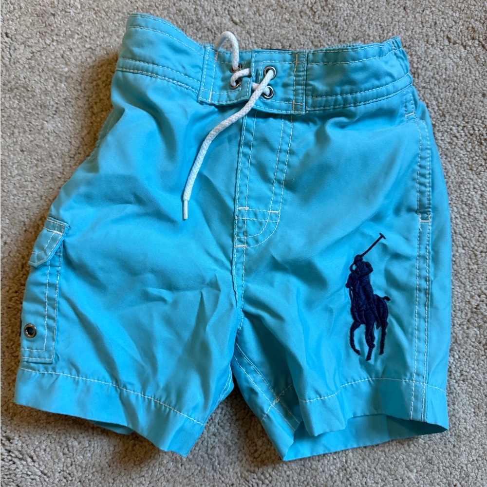 Polo by Ralph Lauren Kids Swim Trunks - Light Blue